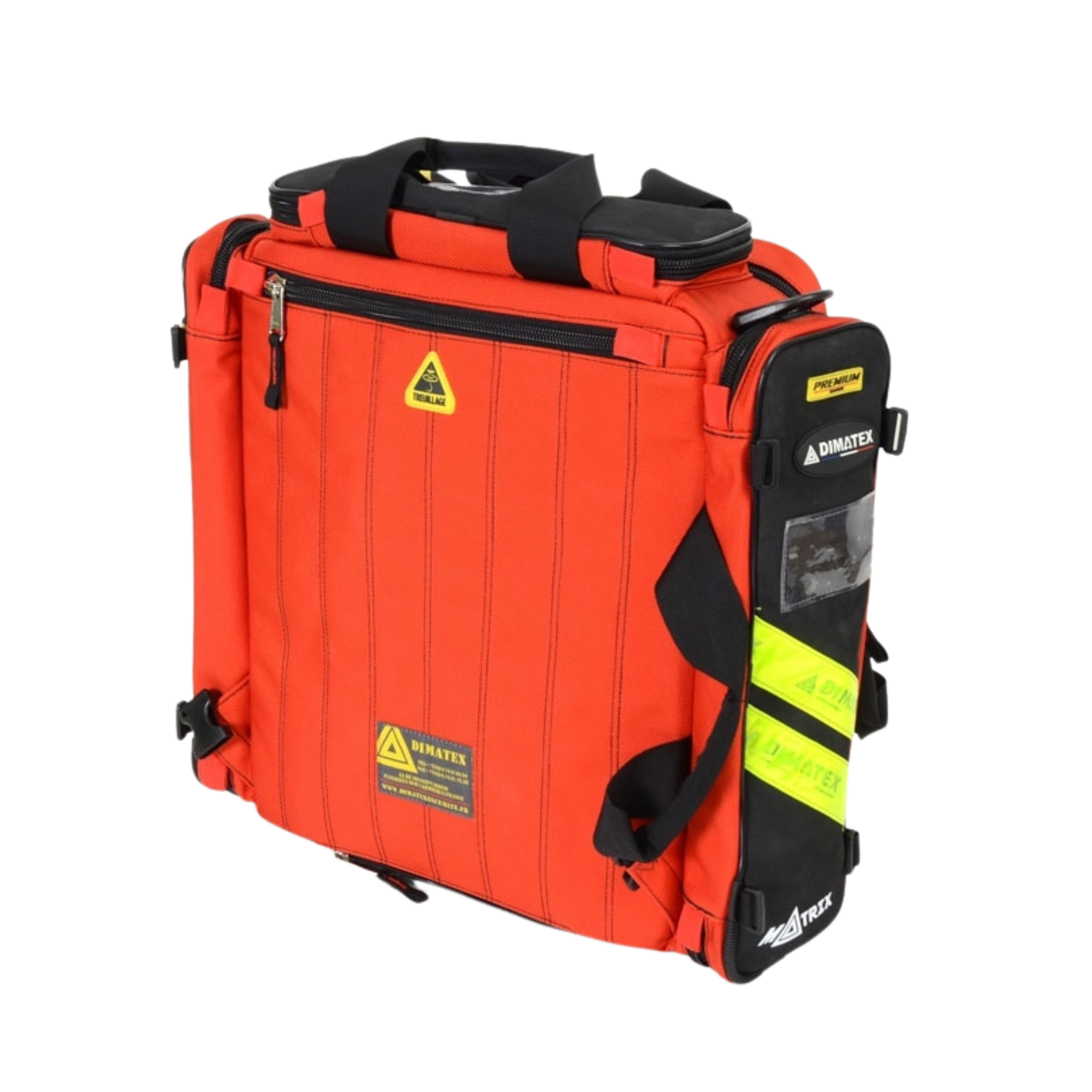 Sac de secours 46 litres MATRIX - Rouge ou bleu - DIMATEX