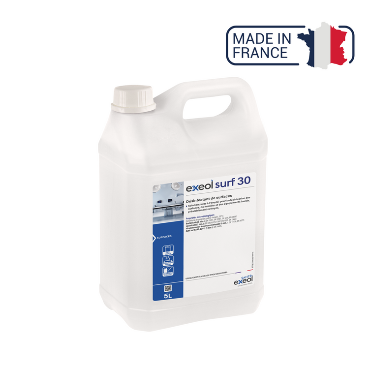 Désinfectant des surfaces - Exeol surf 30 - Sodel