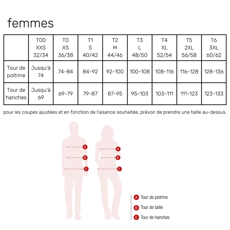 Dominique - Tunique - Manches courtes - Femme - 75 cm