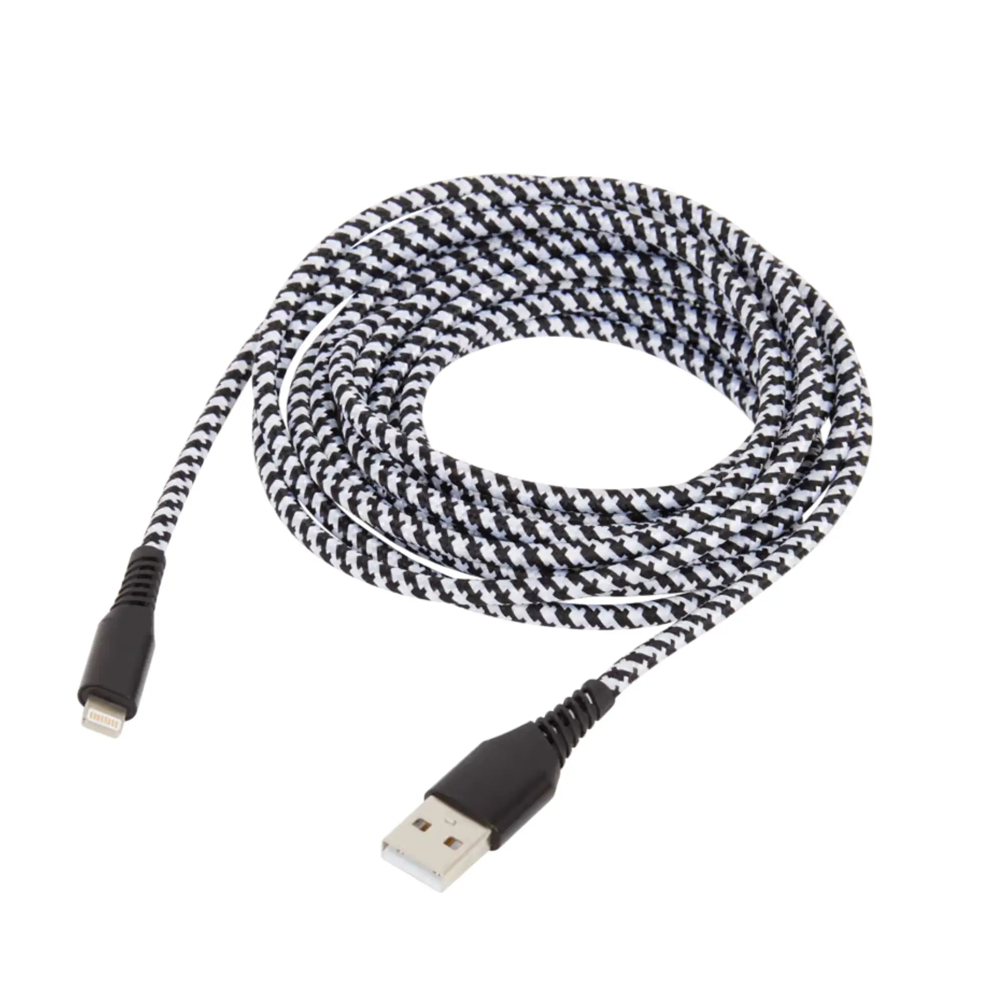 Câble Lightning vers USB pour iPhone / iPad / iPod textile - 2 dimensions différentes My Podologie 