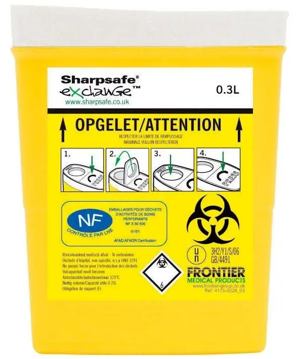 Collecteur de Dechets Sharpsafe - Hospidex - My Podologie