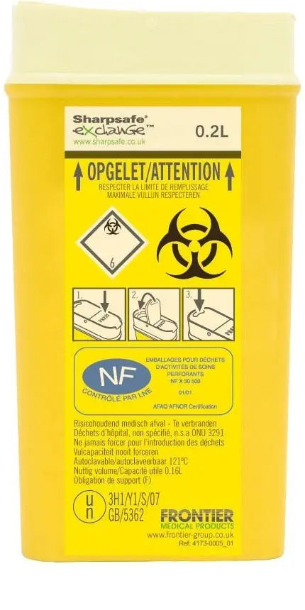 Collecteur de Dechets Sharpsafe - Hospidex - My Podologie