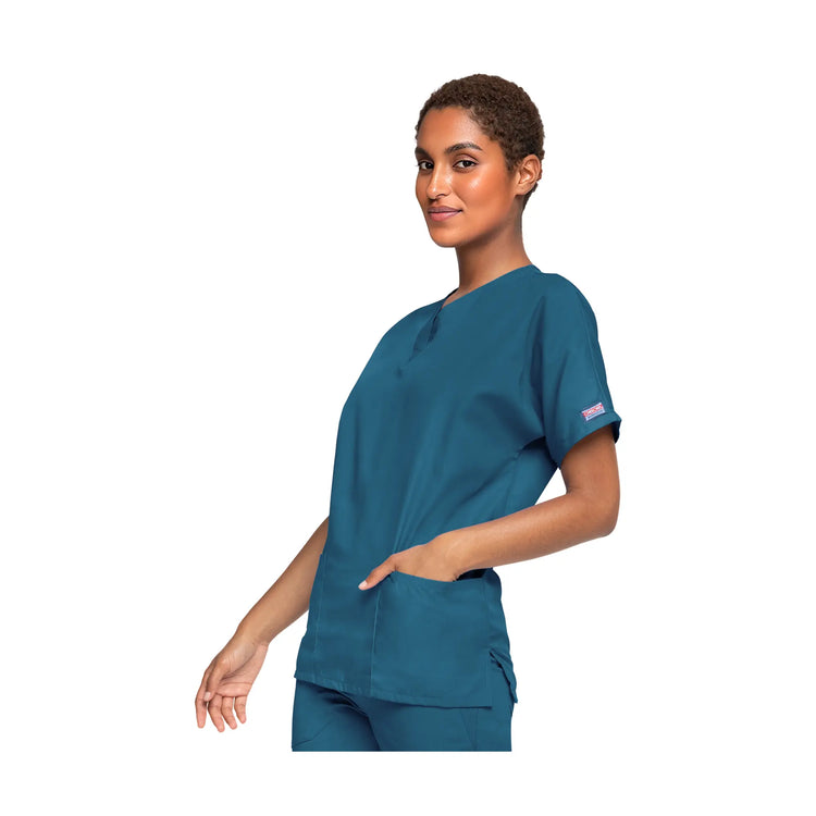 Guéthary - Tunique médicale - Col V - Manches courtes - Femme - Cherokee - Couleur 1 Cherokee Authentic Workwear 