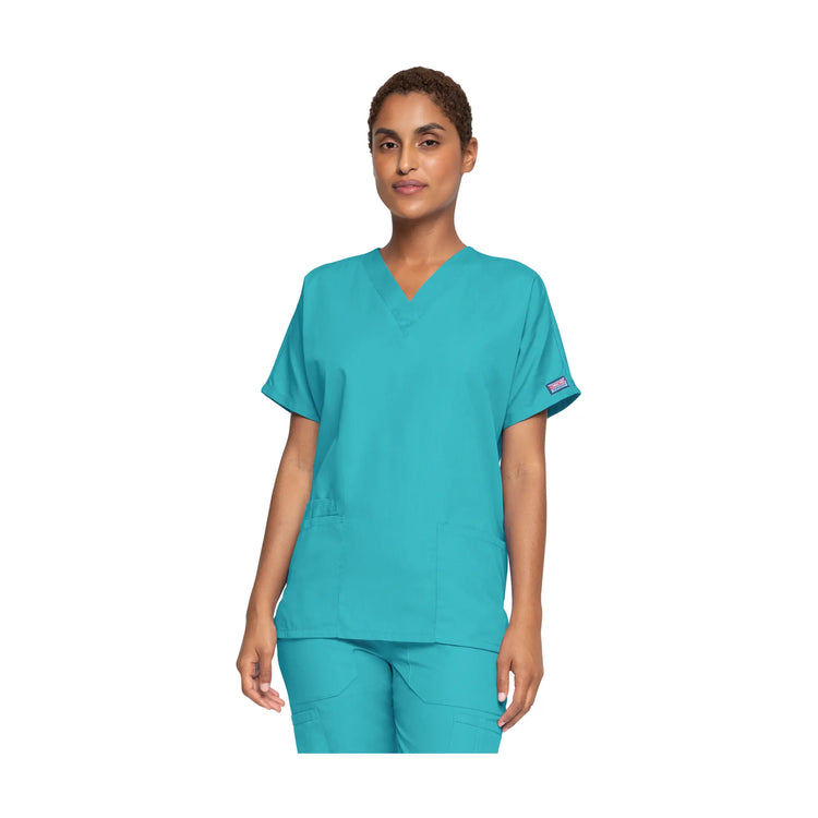 Guéthary - Tunique médicale - Col V - Manches courtes - Femme - Cherokee - Couleur 1 Cherokee Authentic Workwear 