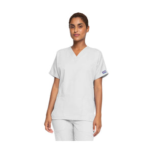 Guéthary - Tunique médicale - Col V - Manches courtes - Femme - Cherokee - Couleur 2 Cherokee Authentic Workwear  Blanc-XXXL