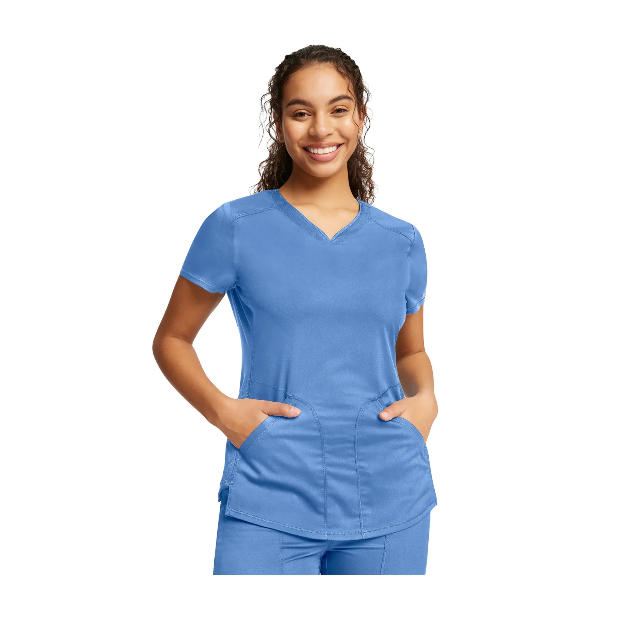 Orx - Tunique médicale - Col V - Femme - Cherokee Cherokee Authentic Workwear  Bleu-Ciel-3XL