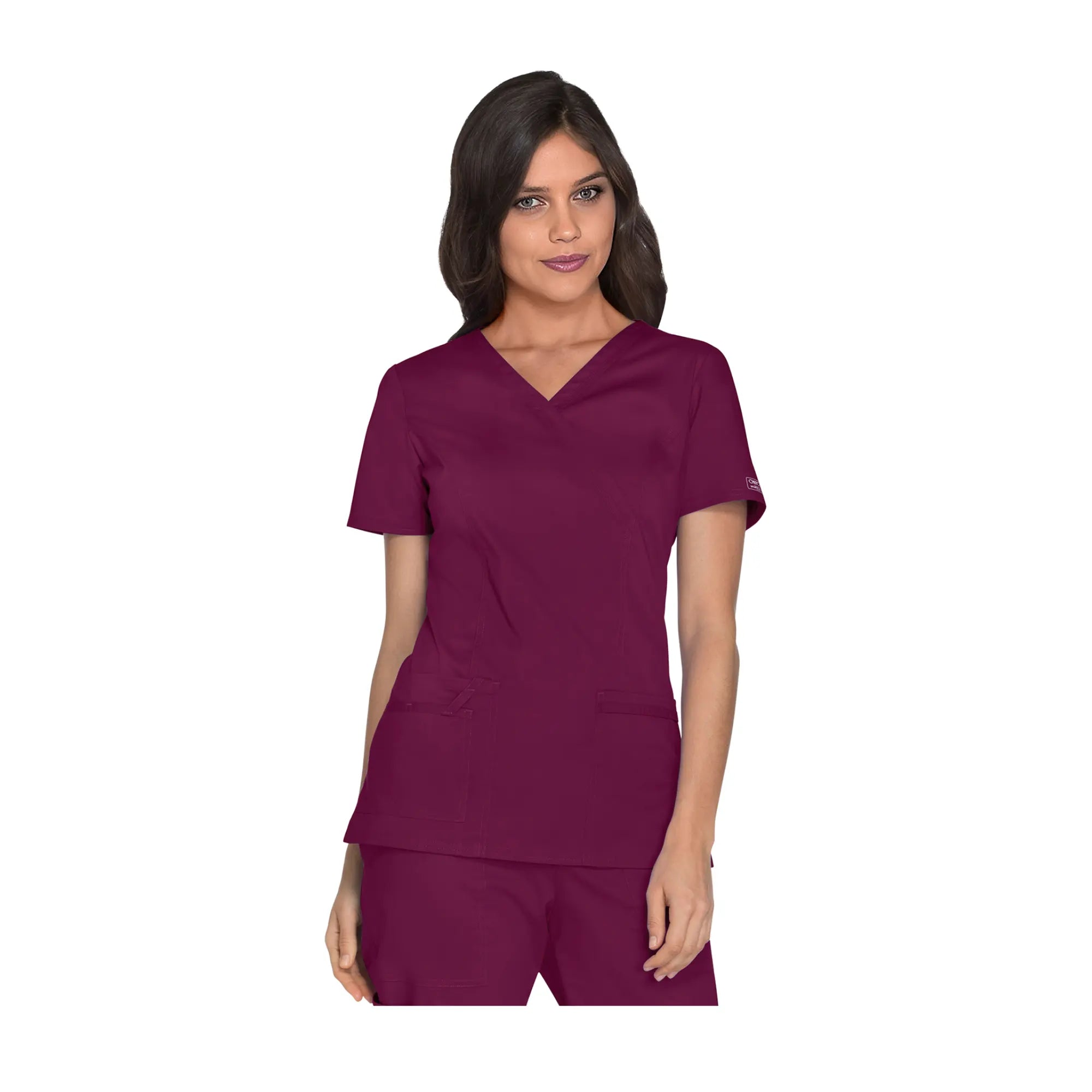 Pau - Tunique cache-cœur col V - Femme - Cherokee Cherokee Authentic Workwear  Bordeaux-3XL