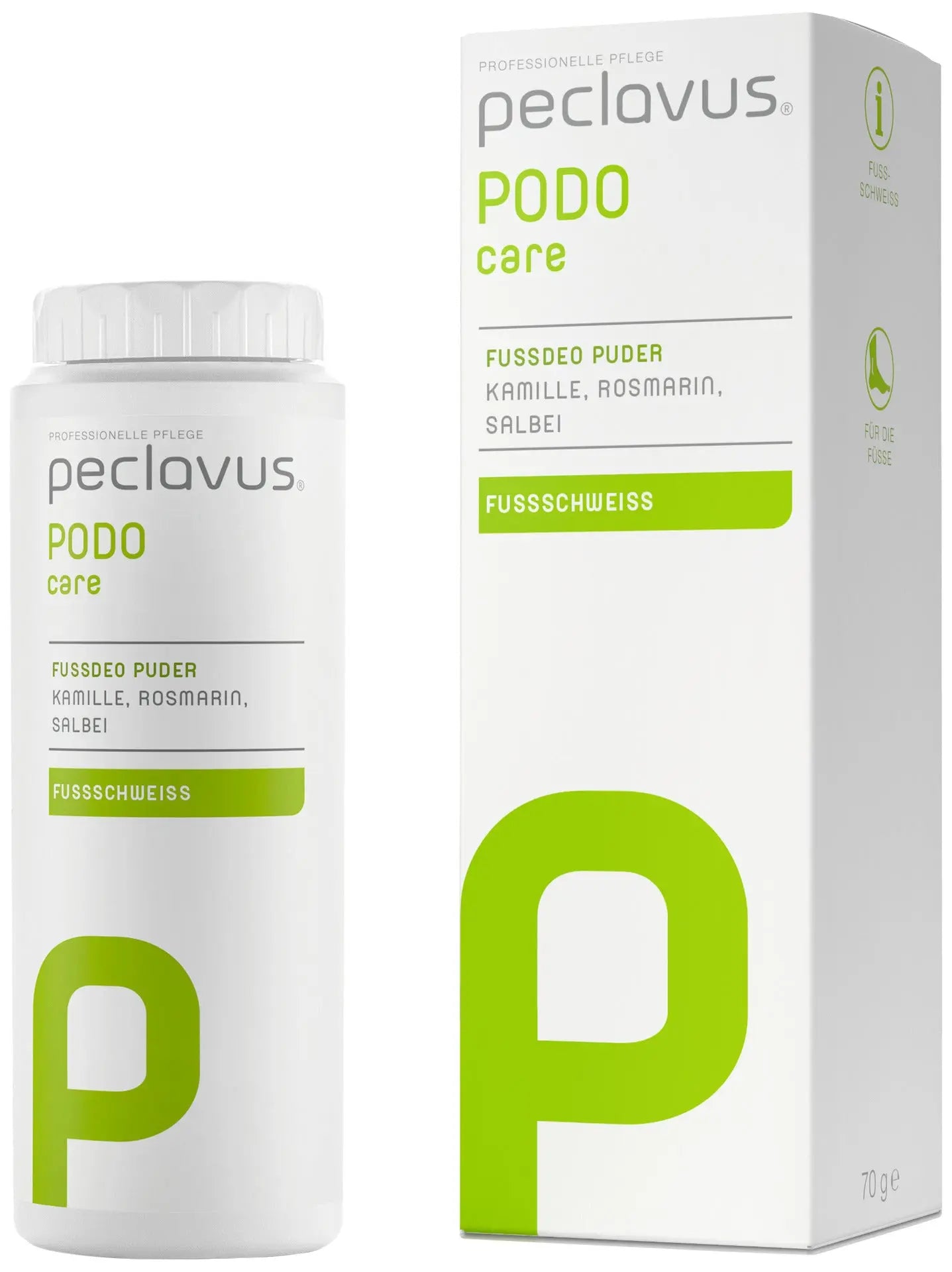 Poudre déodorante pour les pieds - 70g - Peclavus - My Podologie