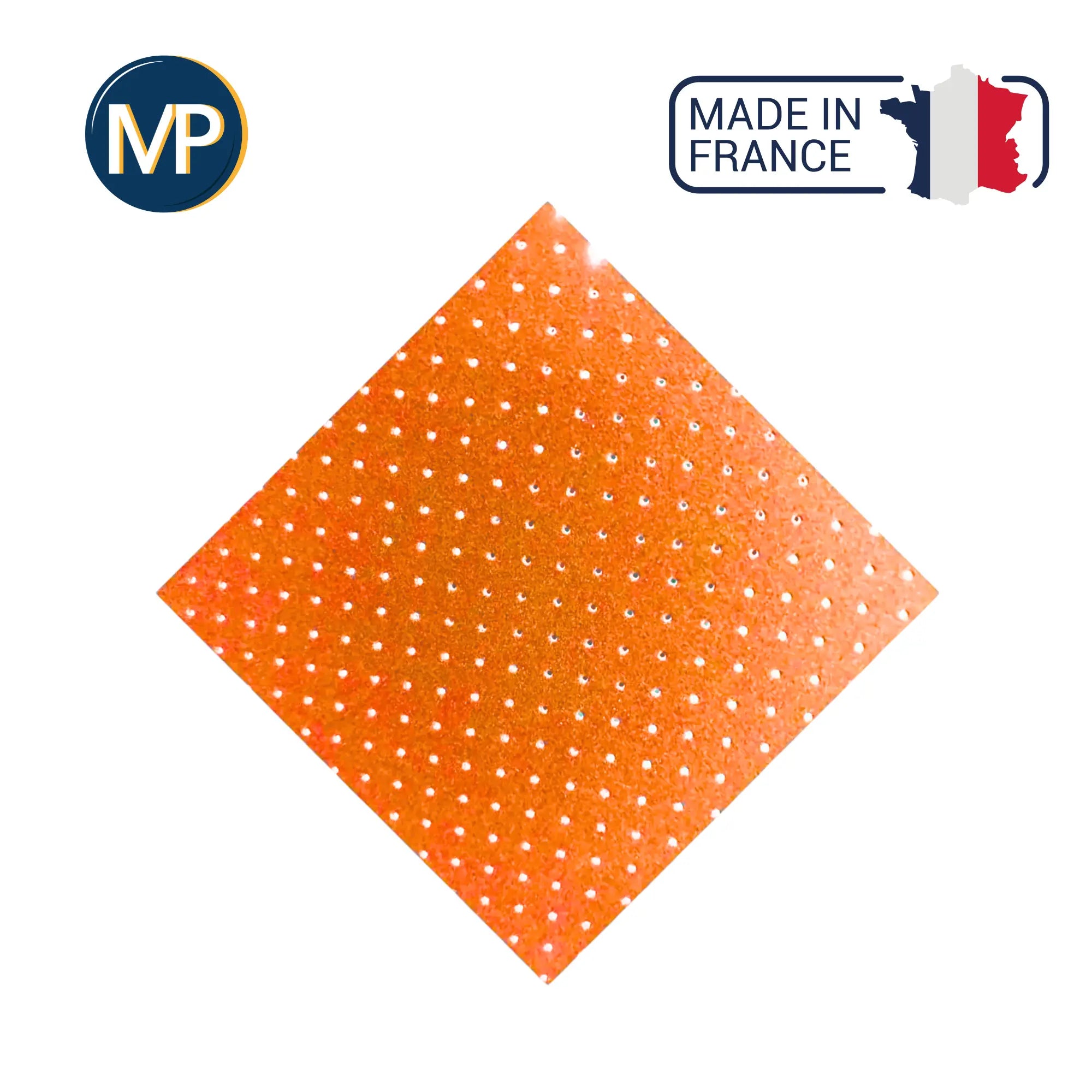 Recouvrement My Carefoam 35 perforé - 2,5 mm - Shore 33 - 1 x 1 m - rouge MP  Perforé-Orange