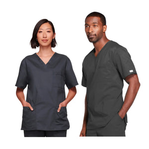 Versailles - Tunique unisexe col V - Unisexe - Cherokee Cherokee Authentic Workwear  Anthracite-3XL